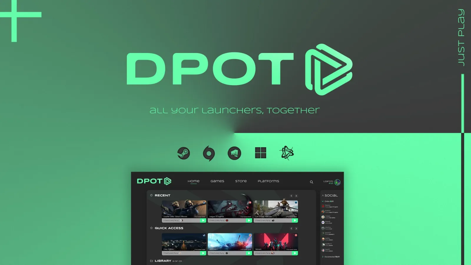 DPOT Gaming Launcher — project image 1