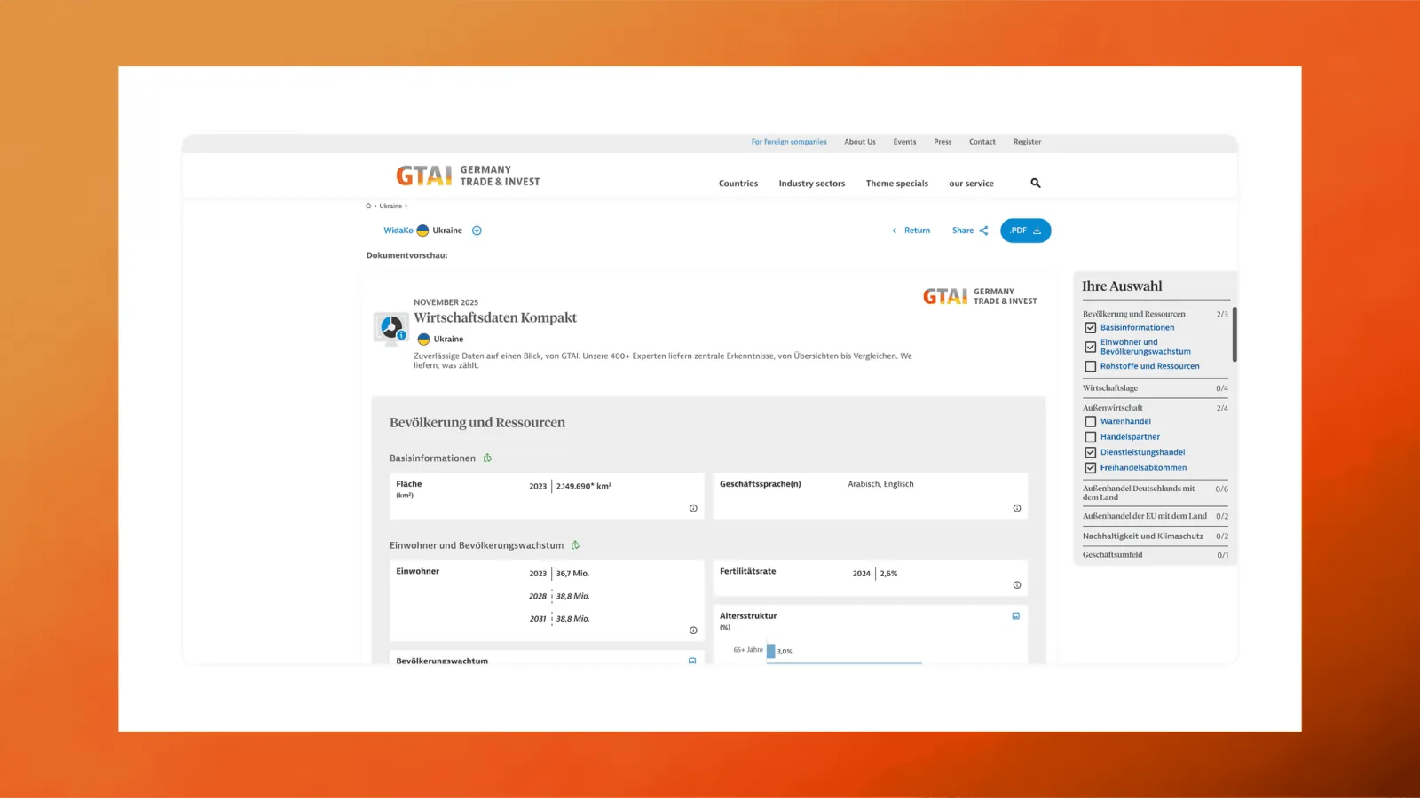GTAI Wirtschaftsdaten Kompakt — project image 14