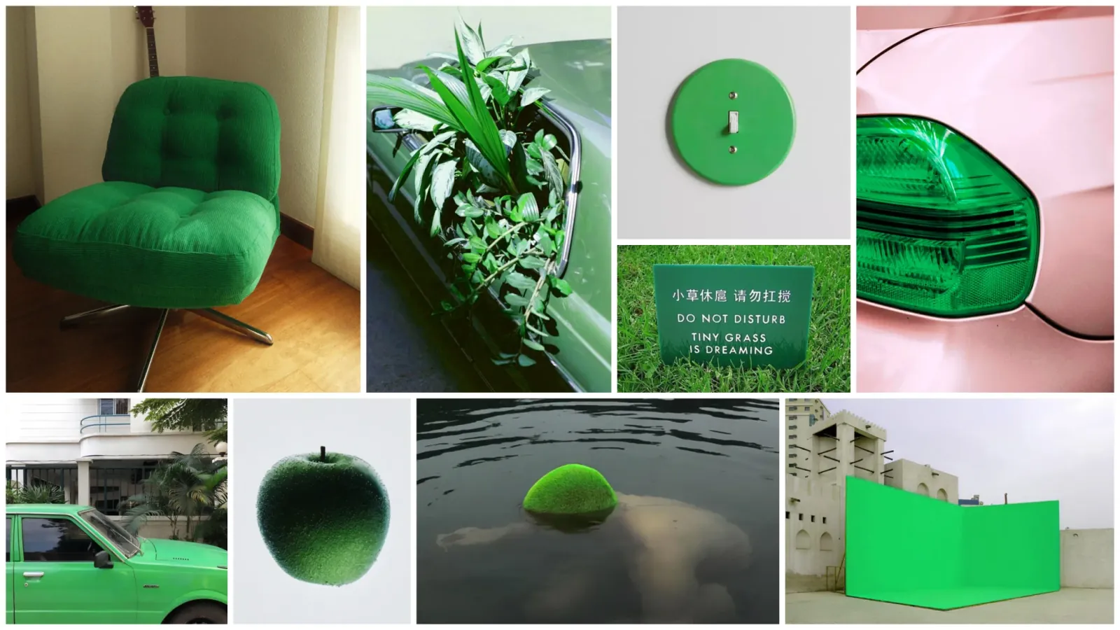 Moodboard built around the colour 7480C
